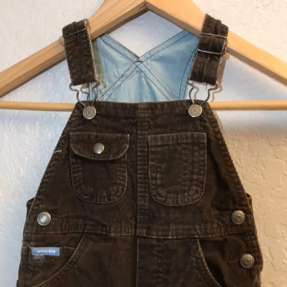 GENUINE KIDS 18M Corduroy Overalls W Long Sleeve Onsie